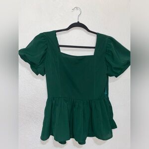 •green blouse•